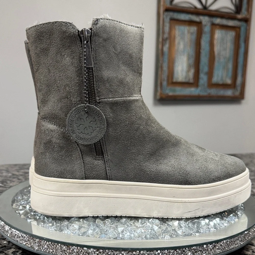 J Slides waterproof Winter Boots with Side Zipper and soft fur lining 8